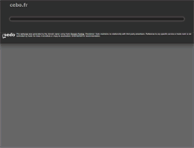 Tablet Screenshot of cebo.fr